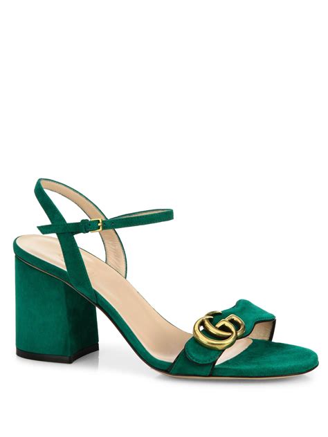 gucci high block heel sandals